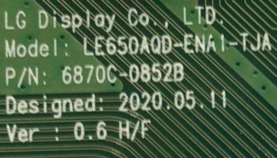 KIT DE TARJETAS PARA LG OLED / MAIN EBT66642903 / EAX69532304 / EAX69775701 / T-CON 6871L-6309E / 6870C-0852B / LE650AQD-ENA1-TJA / LE650PQL / FUENTE EAY65689423 / EAX69061002 / LGP65CX-20OP / PANEL AC650AQL / MODELO OLED65C1PUB / OLED65C1PUB.DUSQLJR - Imagen 2